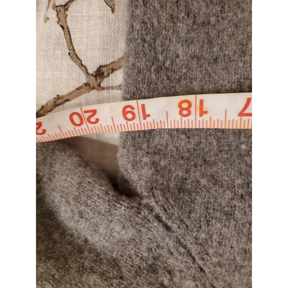 J.Crew Shawl Collar Sweater Brown Lambswool Button Pullover Mens Medium